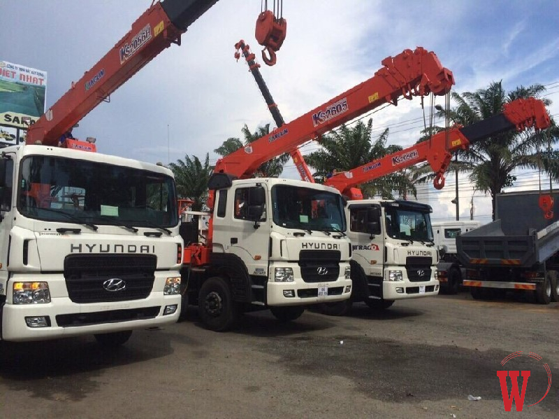 Lợi ích khi sử dụng xe cẩu cho các công trình