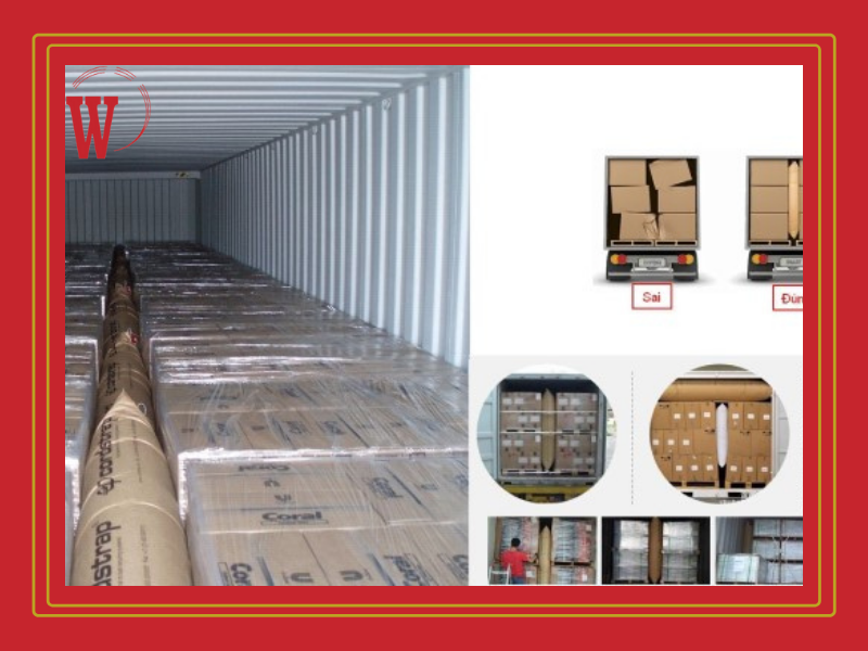 Việc trang bị thêm các miếng xốp và chen vào giữa các khoảng trống các kiện hàng, hay trong container giúp hạn chế các tác động do lực hay sức ép trong quá trình vận chuyển.